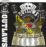 Platoon Items (direct-to-garment print) GOLF 1st 40th OUTLAWS 4th PLATOON MAY 2025 GRADUATED 5-16-2025