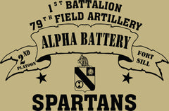 VINTAGE PLATOON SHIRT ALPHA 1-79th 2nd PLATOON SPARTANS