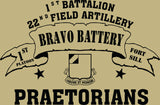 VINTAGE PLATOON SHIRT BRAVO 1-22nd 1st PLATOON PRAETORIANS