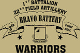 VINTAGE PLATOON SHIRT BRAVO 1-22nd 3rd PLATOON WARRIORS