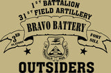 VINTAGE PLATOON SHIRT BRAVO 1-31st 3rd PLATOON OUTSIDERS