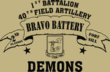 VINTAGE PLATOON SHIRT BRAVO 1-40th 2nd PLATOON DEMONS