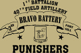 VINTAGE PLATOON SHIRT BRAVO 1-40th 3rd PLATOON PUNISHERS