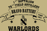 VINTAGE PLATOON SHIRT BRAVO 1-79th 1st PLATOON WARLORDS