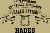 VINTAGE PLATOON SHIRT CHARLIE 1-22nd 2nd PLATOON HADES