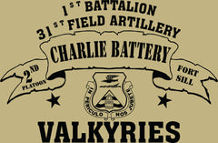 VINTAGE PLATOON SHIRT CHARLIE 1-31st 2nd PLATOON VALKYRIES