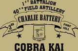 VINTAGE PLATOON SHIRT CHARLIE 1-40th 3rd PLATOON COBRA KAI