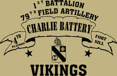 VINTAGE PLATOON SHIRT CHARLIE 1-79th 4th PLATOON VIKINGS