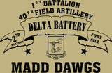 VINTAGE PLATOON SHIRT DELTA 1-40th 2nd PLATOON MADD DAWGS