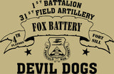 VINTAGE PLATOON SHIRT FOX 1-31st 3rd PLATOON DEVIL DOGS