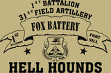 VINTAGE PLATOON SHIRT FOX 1-31st 1st PLATOON HELL HOUNDS