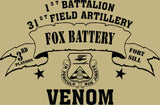 VINTAGE PLATOON SHIRT FOX 1-31st 3rd PLATOON VENOM