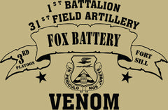 VINTAGE PLATOON SHIRT FOX 1-31st 3rd PLATOON VENOM