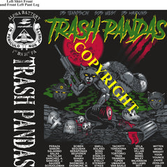 Platoon Items (2nd generation print) ALPHA 1st 31st TRASH PANDAS 4th Platoon MAR 2023