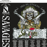 Platoon Shirts (2nd generation print) ALPHA 1ST 19TH SAVAGES DEC 2017