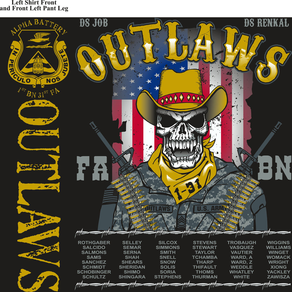 Platoon Shirts (digital) ALPHA 1st 31st OUTLAWS MAY 2015