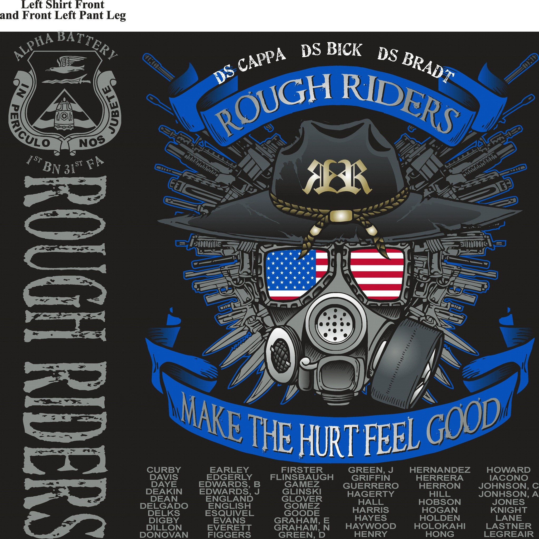 Platoon Shirts (digital) ALPHA 1st 31st ROUGH RIDERS OCT 2015