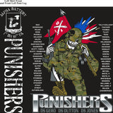 Platoon Shirts (2nd generation print) ALPHA 1ST 40TH PUNISHERS OCT 2017