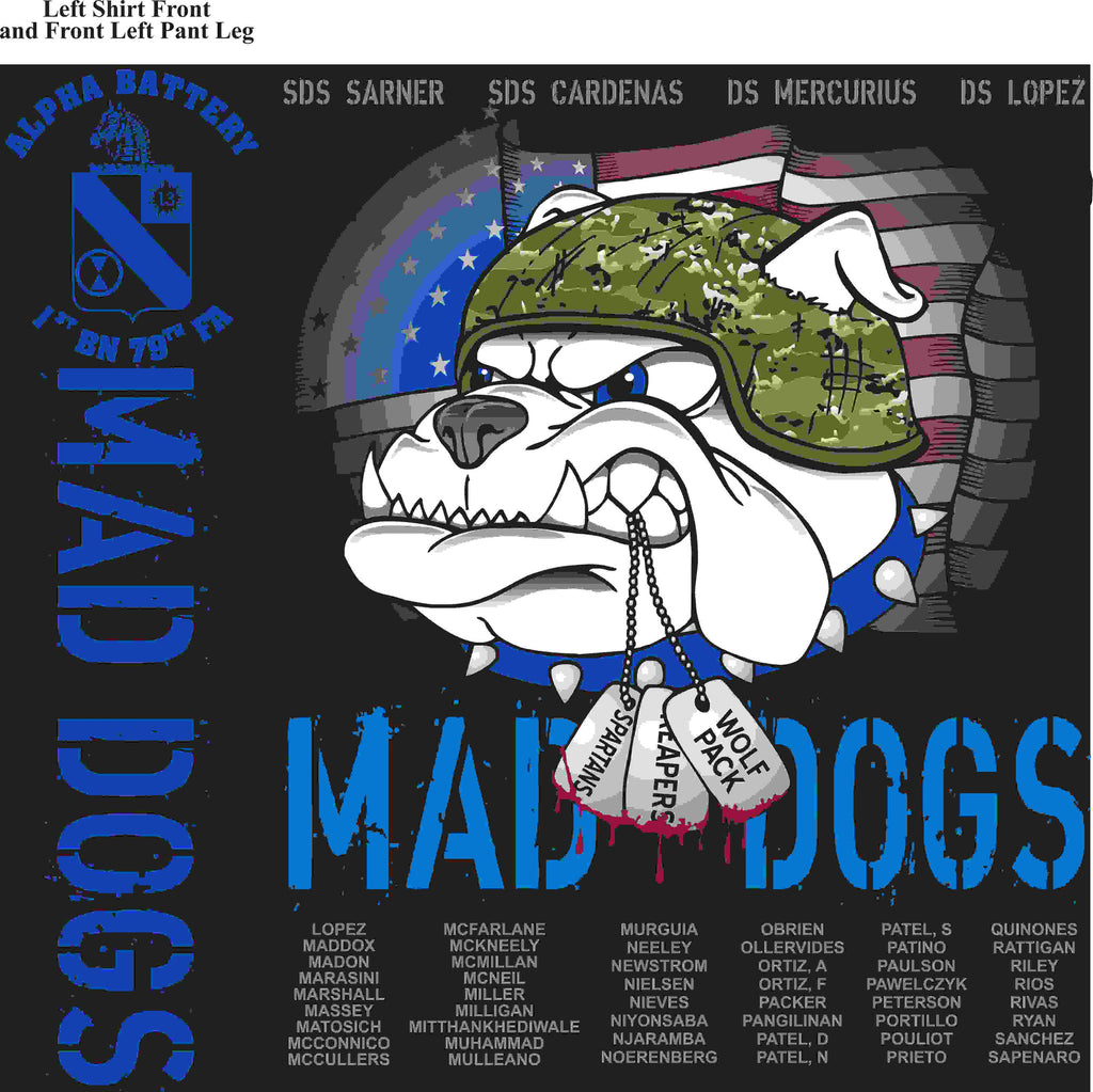 PLATOON SHIRTS (2nd generation print) ALPHA 1st 79th MADDOGS MAR 2016
