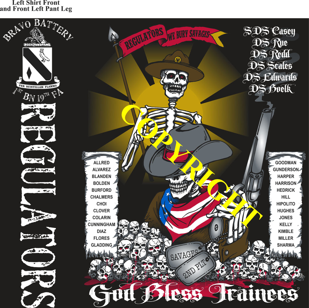 Platoon Items (2nd generation print) BRAVO 1st 19th REGULATORS JUNE 2022