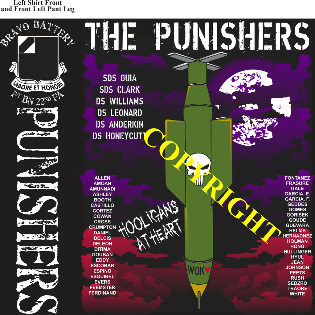 Platoon Items (2nd generation print) BRAVO 1st 22nd PUNISHERS APR 2022