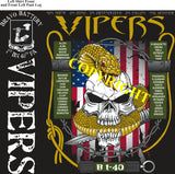 Platoon Shirts (2nd generation print) BRAVO 1st 40th VIPERS JAN 2021