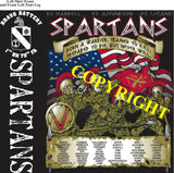 Platoon Shirts (2nd generation print) BRAVO 1st 79th SPARTANS SEPT 2020
