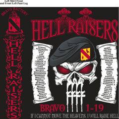Platoon Shirts (digital) BRAVO 1st 19th HELLRAISERS OCT 2015