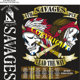 Platoon Shirts (2nd generation print) BRAVO 1st 19th SAVAGES MAR 2020