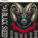 PLATOON SHIRTS (2nd generation print) BRAVO 1st 40th BLACK SHEEP JULY 2017