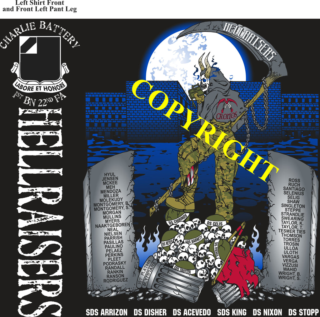 Platoon Items (2nd generation print) CHARLIE 1st 22nd HELL RAISERS APR 2022