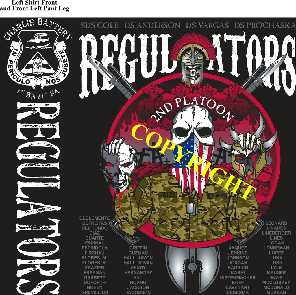 Platoon Items (2nd generation print) CHARLIE 1st 31st REGULATORS NOV 2022