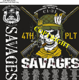Platoon Shirts (2nd generation print) CHARLIE 1st 31st SAVAGES AUG 2021