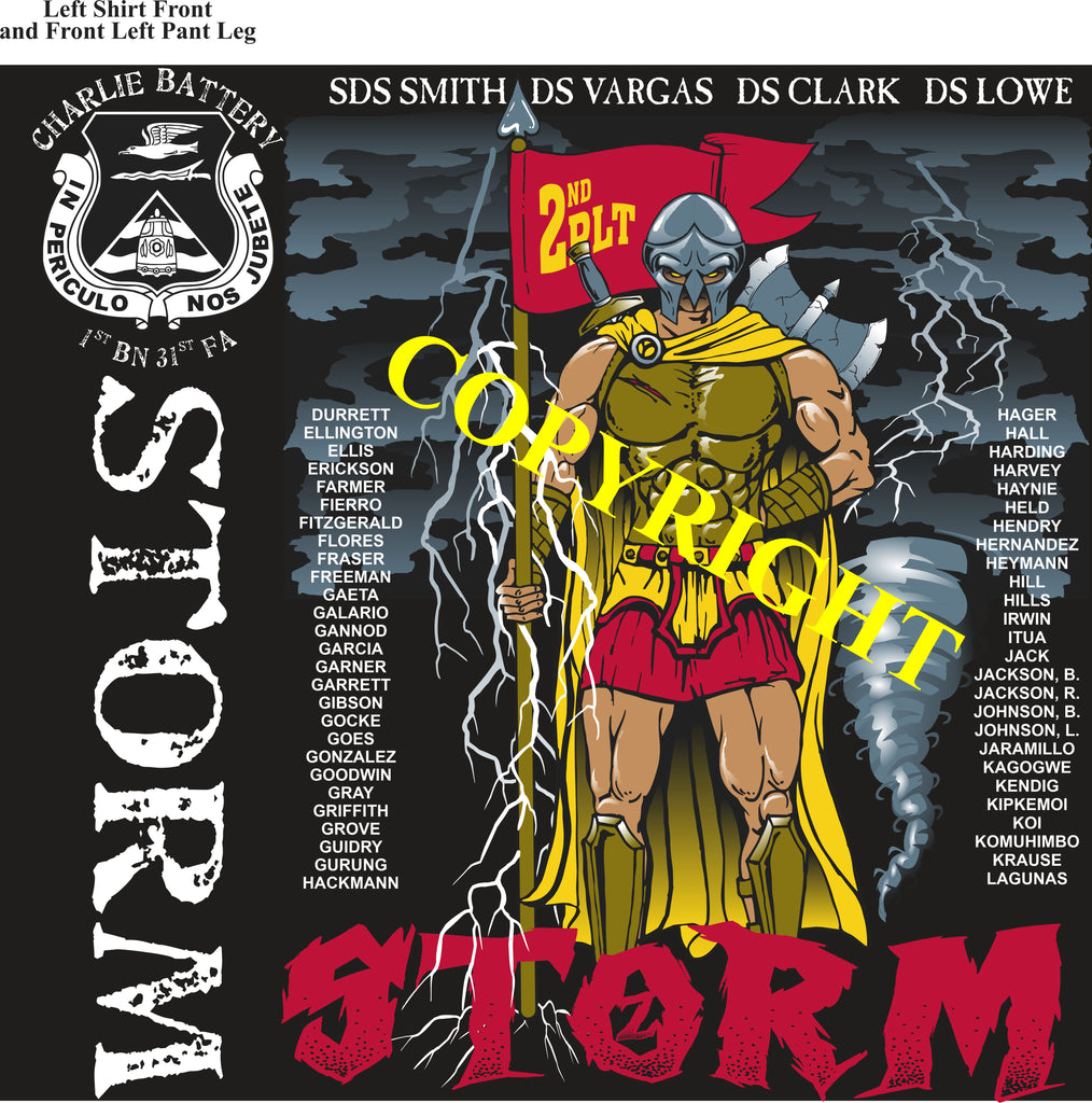 Platoon Items (2nd generation print) CHARLIE 1st 31st STORM NOV 2021