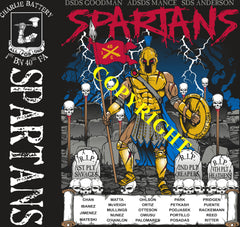 Platoon Items (2nd generation print) CHARLIE 1st 40th SPARTANS JUNE 2022