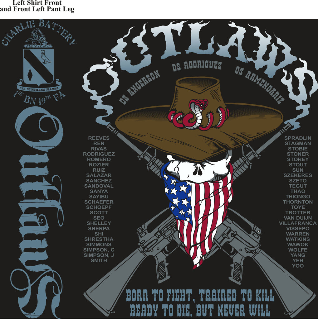 PLATOON SHIRTS (digital) CHARLIE 1st 19th OUTLAWS FEB 2016