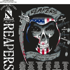 Platoon Shirts (2nd generation print) CHARLIE 1st 19th REAPERS JULY 2018