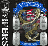 PLATOON SHIRTS (2nd generation print) CHARLIE 1ST 40TH VIPERS SEPT 2017