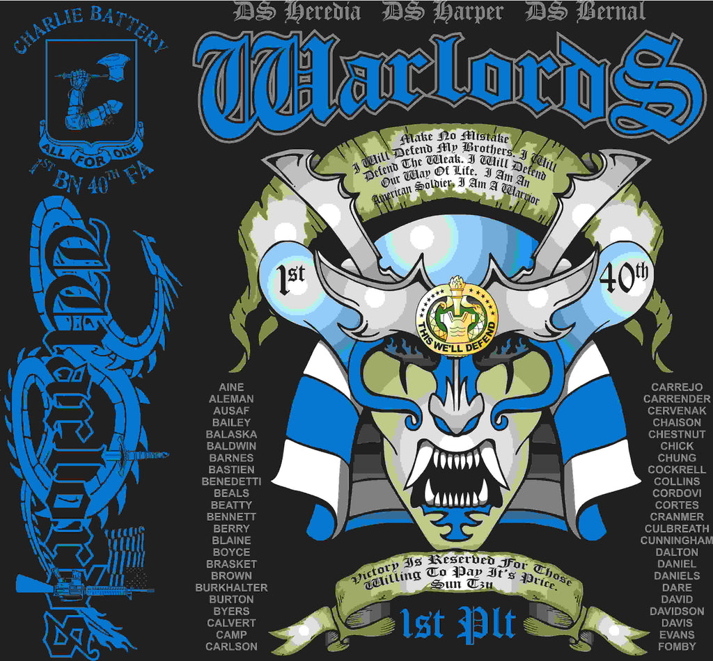 PLATOON SHIRTS (digital) CHARLIE 1st 40th WARLORDS FEB 2016