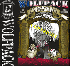 Platoon Shirts (2nd generation print) CHARLIE 1st 40th WOLFPACK MAR 2019