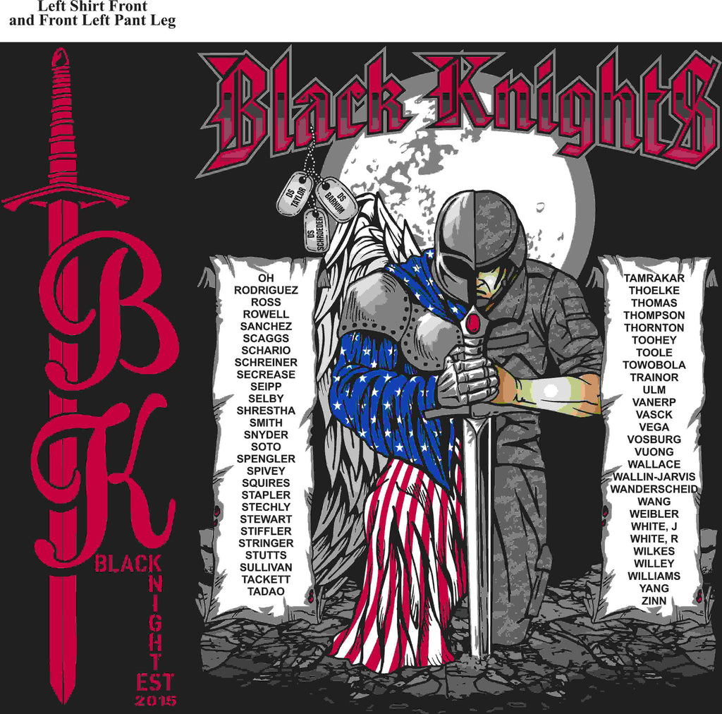 PLATOON SHIRTS (digital) CHARLIE 1st 79th BLACK KNIGHTS JAN 2016