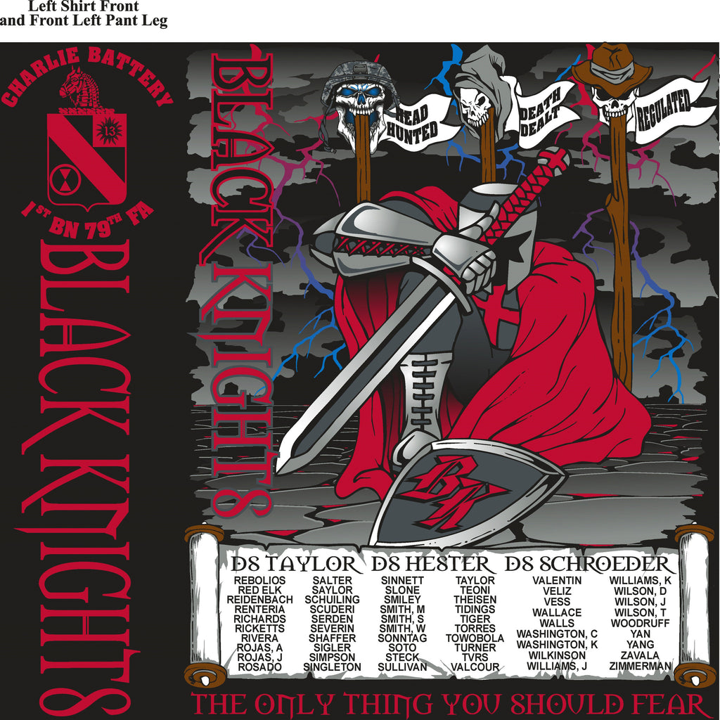 PLATOON SHIRTS (digital) CHARLE 1st 79th BLACK KNIGHTS OCT 2015