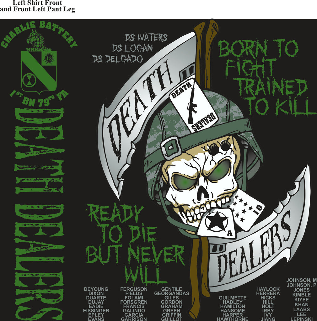 Platoon Shirts CHARLIE 1st 79th DEATH DEALERS APR 2015