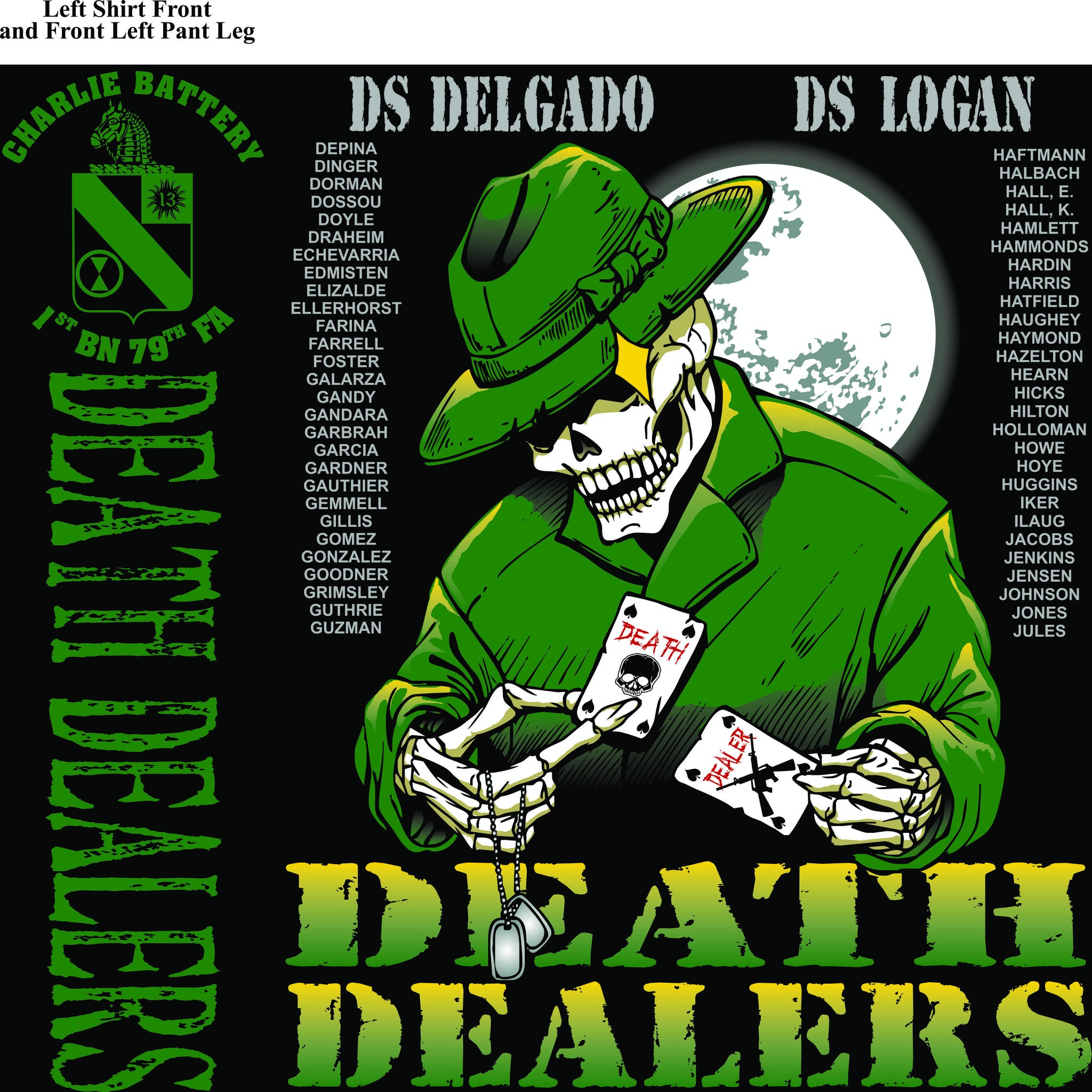 Platoon Shirts CHARLIE 1st 79th DEATH DEALERS JULY 2015