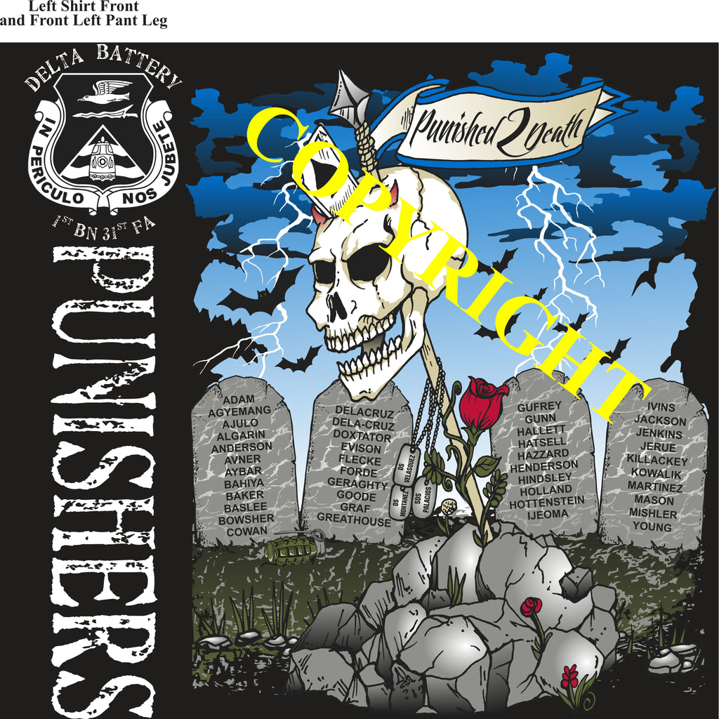 Platoon Items (2nd generation print) DELTA 1st 31st PUNISHERS APR 2022