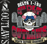 PLATOON SHIRTS (2nd generation print) DELTA 1st 19th OUTLAWS MAY 2017
