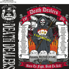 Platoon Shirts (2nd generation print) DELTA 1st 31st DEATH DEALERS JAN 2019