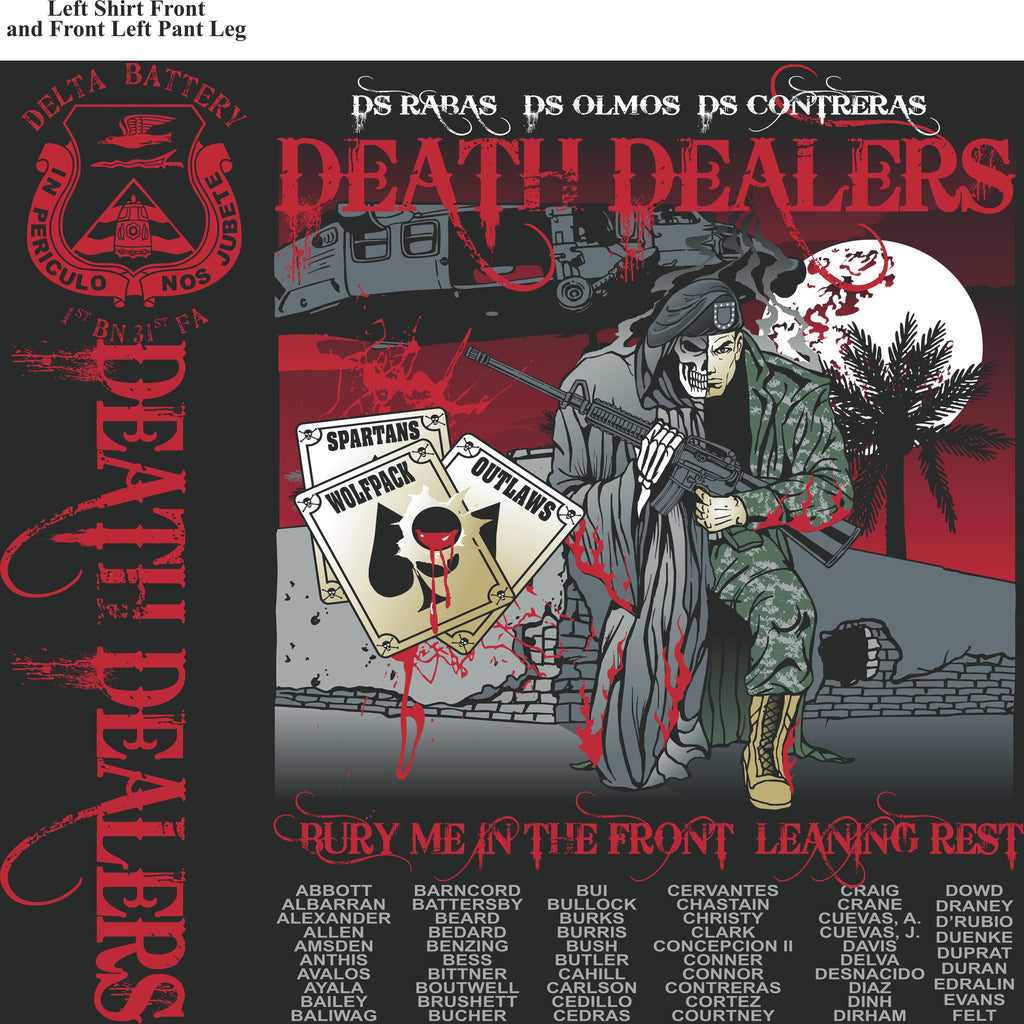 Platoon Shirts DELTA 1st 31st DEATH DEALERS SEPT 2015