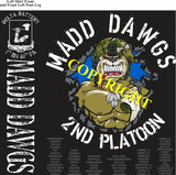 Platoon Shirts (2nd generation print) DELTA 1st 40th MADD DAWGS OCT 2019