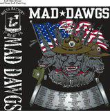 Platoon Shirts (2nd generation print) DELTA 1ST 40TH MAD DAWGS SEPT 2017